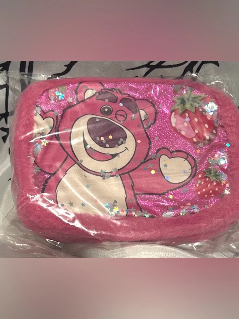 Toy Story’s Lotso Disney Pixar Pencil Case/Storage Case. NWT